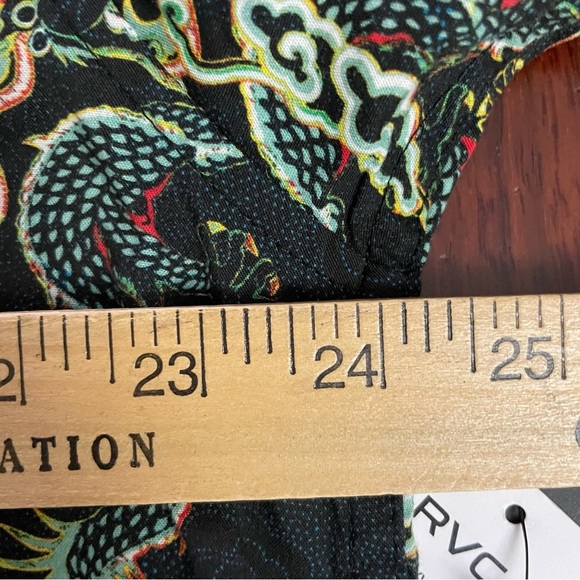 RVCA Neon Dragon Button Up Shirt Asian Artsy B18  Men's Sz XXL NWT B18 - Picture 11 of 13